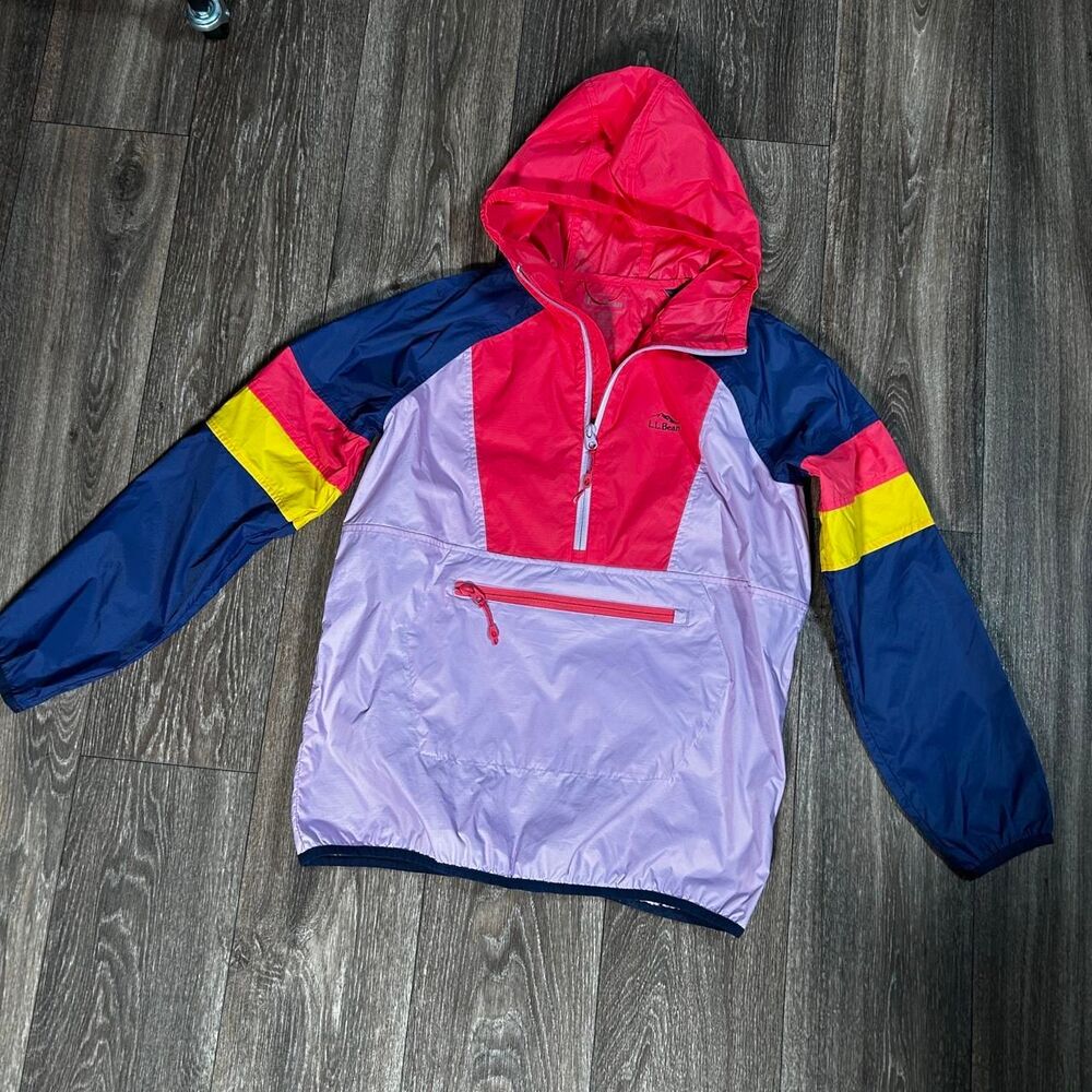 L.L.Bean Kids’ Wind & Rain Anorak | Colorblock Outdoor Jacket